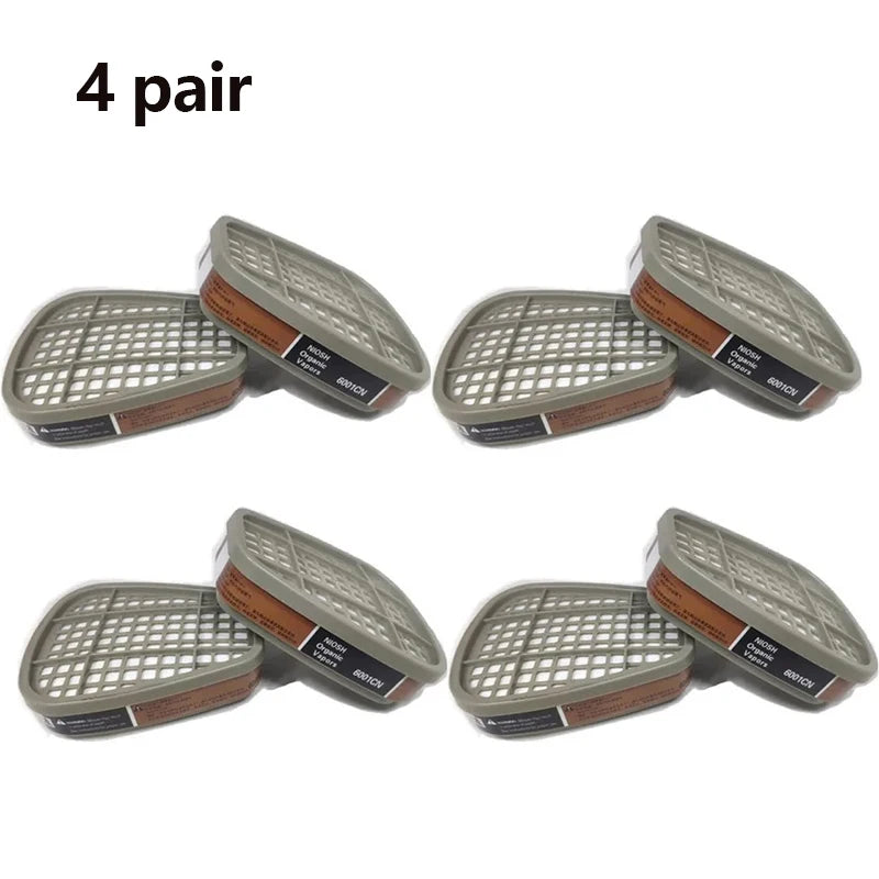 BULK 6001 Filter Cartridge 5N11 Dustproof Cotton, Fit For 3M 6200/7502/6800 Gas Mask Chemical Painting Spray Respirator