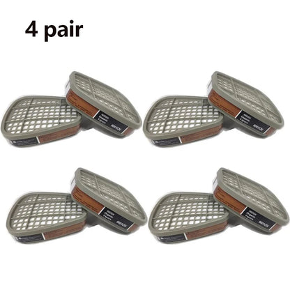 BULK 6001 Filter Cartridge 5N11 Dustproof Cotton, Fit For 3M 6200/7502/6800 Gas Mask Chemical Painting Spray Respirator