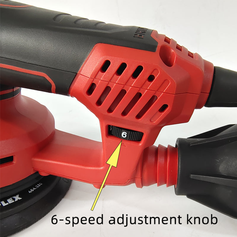 FLEX 6-Inch Random Orbital Sander – Carbon-Brush-Free Dry Grinder for Auto Body Work