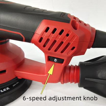 FLEX 6-Inch Random Orbital Sander – Carbon-Brush-Free Dry Grinder for Auto Body Work