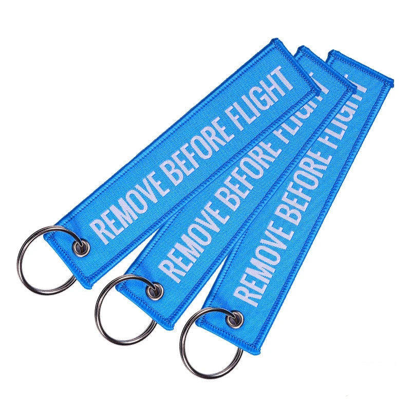 Embroided Keychain - Remove Before Flight