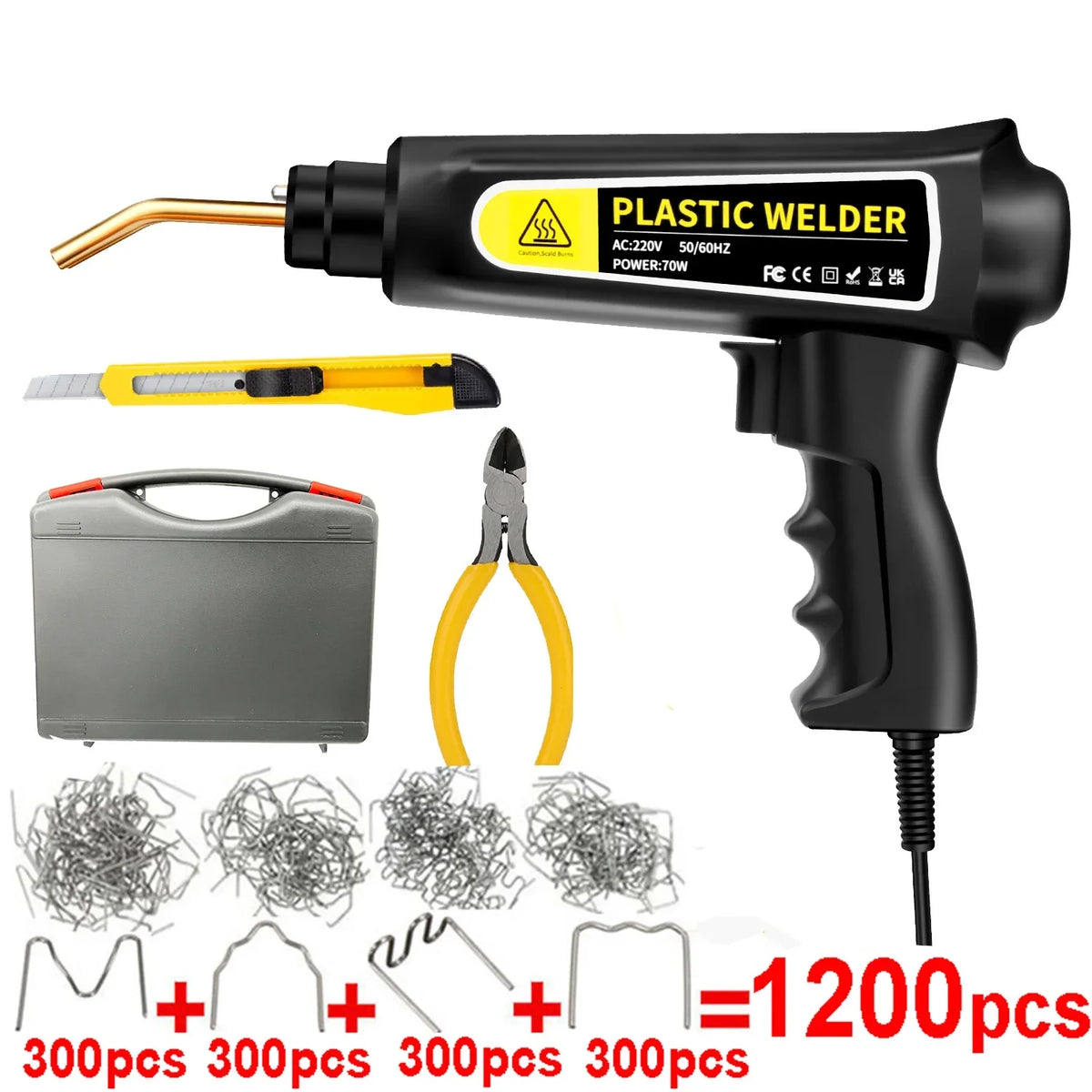 70W Hot Stapler Plastic Welding Machine – Car Bumper Repair Kit