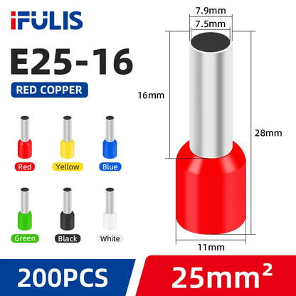 Insulated Wire Ferrule Terminal Assortment (Multi-Gauge)