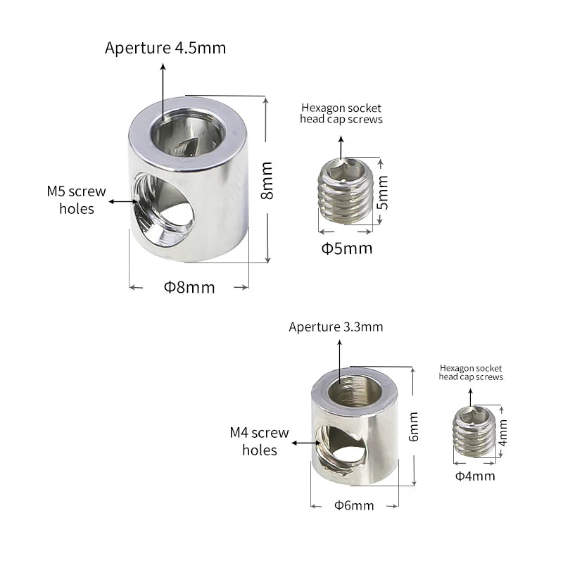 Stainless Steel Wire Rope Clips – Adjustable Cable Clamps, 1/2mm