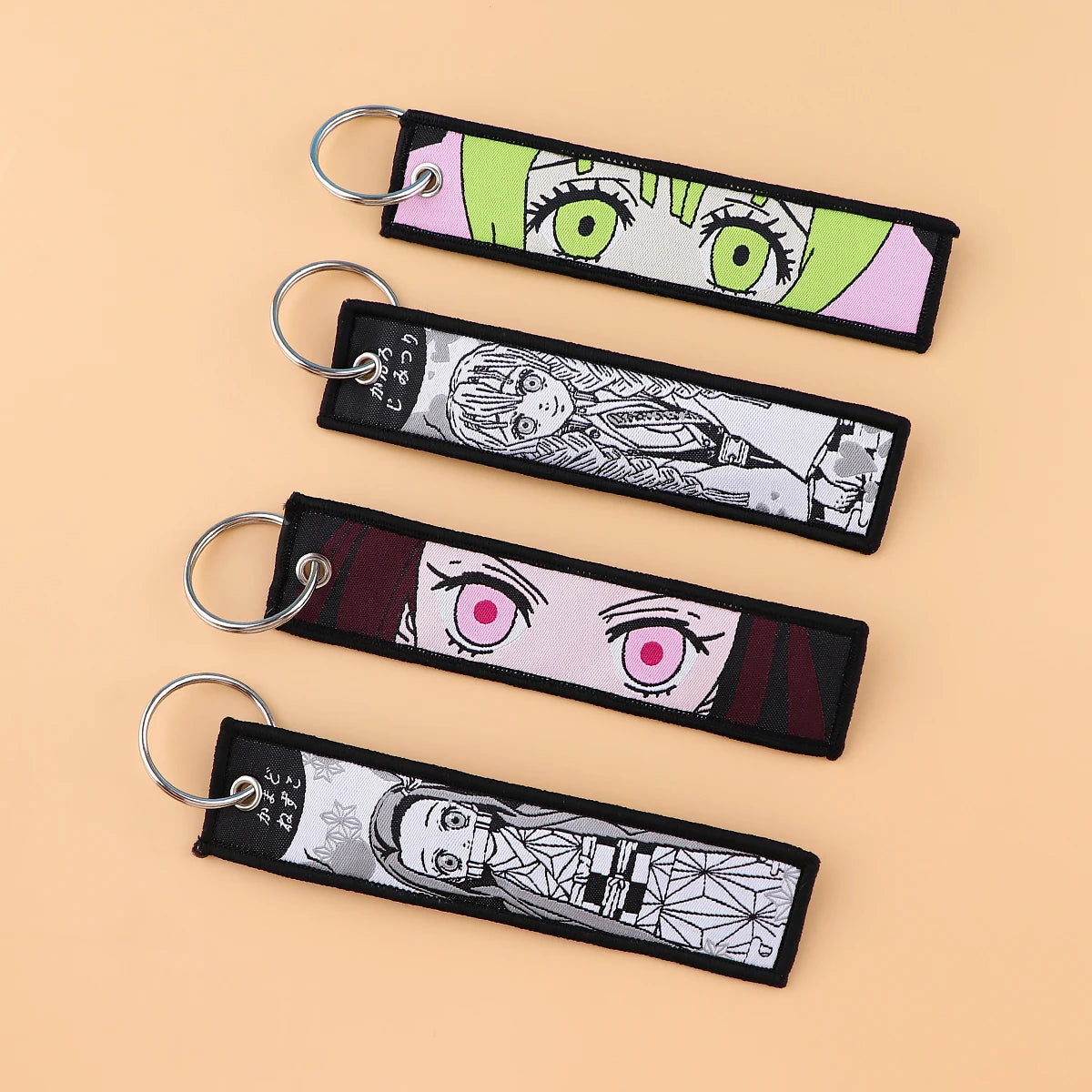 Embroided Keychain - Demon Slayer, Tanjiro Kamado, Kyōjurō Rengoku, Muichiro Tokito, Inosuke Hashibira and more