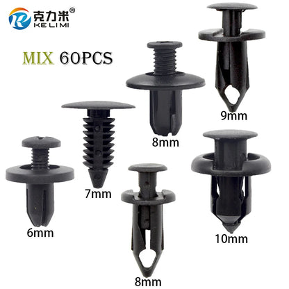 Nylon Car Trim Panel Retainer Clips (60pcs)