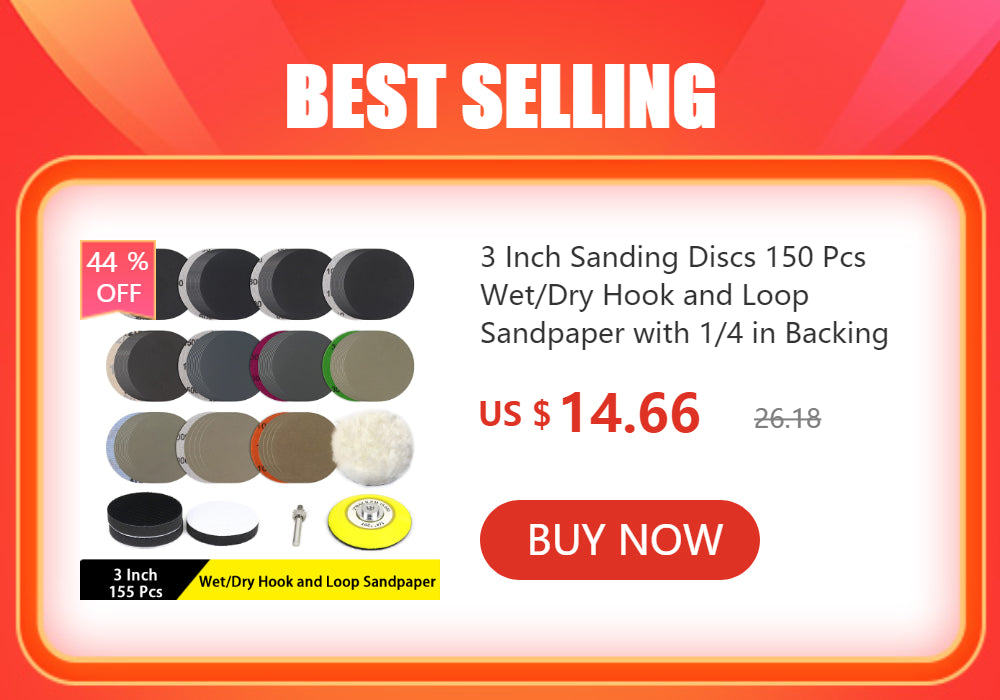 Mesh Disc Sandpaper, Official VIBRATITE 150mm/6 Inch, 80-600Grit 60Pcs