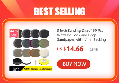 Mesh Disc Sandpaper, Official VIBRATITE 150mm/6 Inch, 80-600Grit 60Pcs