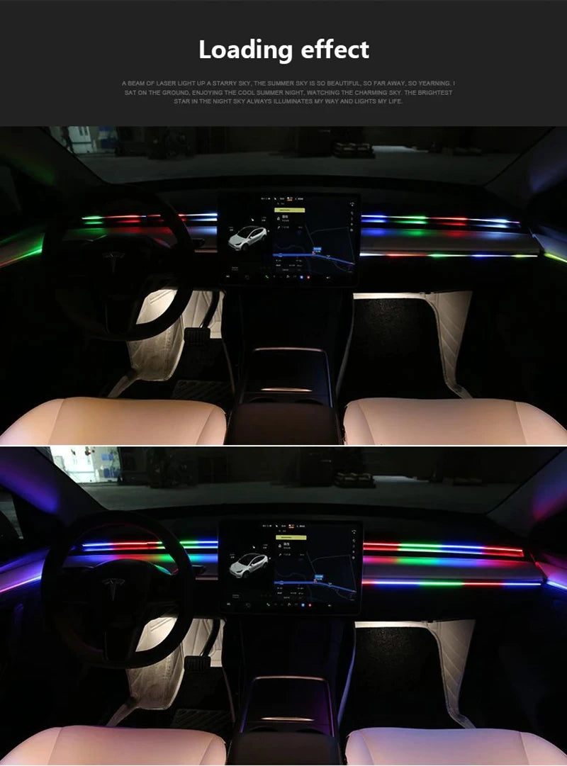 Car Ambient Interior lighting 6 or 18pc Symphony App Control