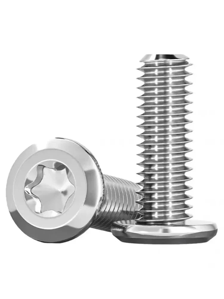 Hexagon Flat Head, Bevelled Anti-Theft Screw, 304 Stainless Steel, M4-M8
