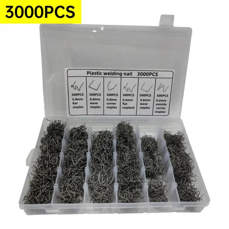 Hot Stapler, Hot Nails Plastic Repair for Bumpers and more, 3000/1200/600pcs