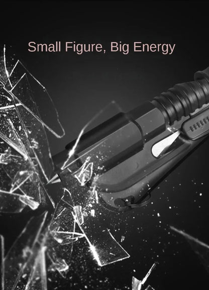 3-in-1 Car Safety Hammer & Seatbelt Cutter – Window Breaker Escape Tool with Whistle