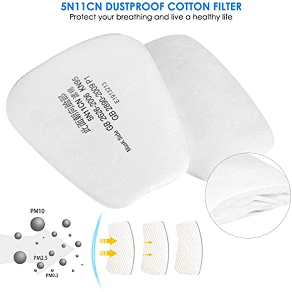 6200 Respirator Mask Kit with Filters & Goggles – Complete Spray Paint Safety Set