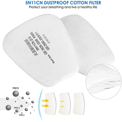 6200 Respirator Mask Kit with Filters & Goggles – Complete Spray Paint Safety Set