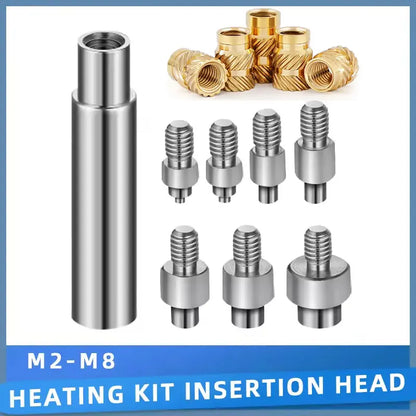 Screw Thread Hot Insert M2/2.5/3/4/5/6 Brass Knurled Nut Implant  for Plastic 3D Printing Assortment Kit