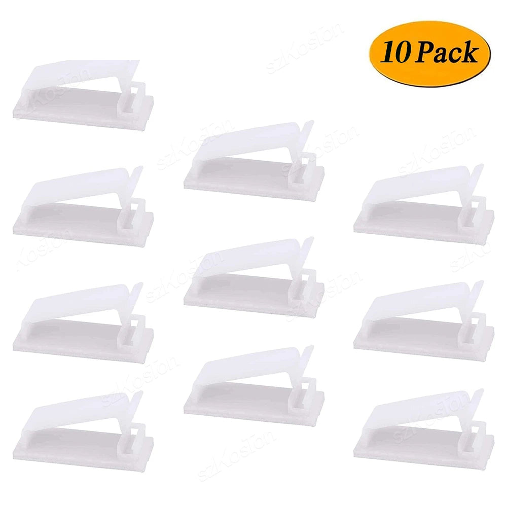 Cable Management, Organizer Clip, Wire Arrangement & Protector Clips Self-adhesive