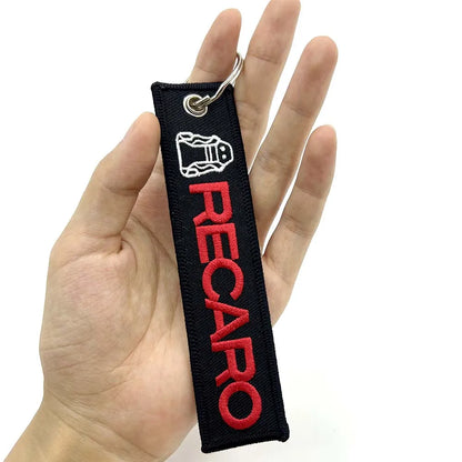 Embroidered Keychain - JDM, Nos, Recaro, Bride, Initial D, HKS