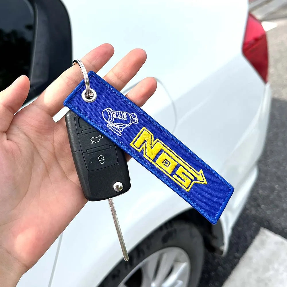 Embroidered Keychain - JDM, Nos, Recaro, Bride, Initial D, HKS
