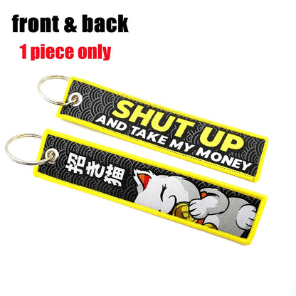 Embroided Keychain - Type R, Eat Sleep Race, HKS, BIRDE, Tein and more!