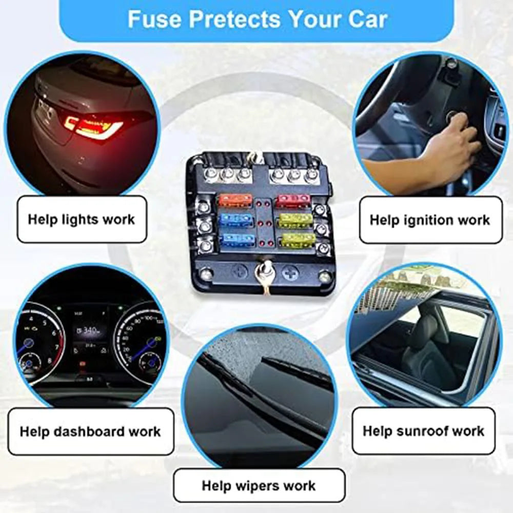 Automotive Fuse Assortment Kit with Puller (300pcs)