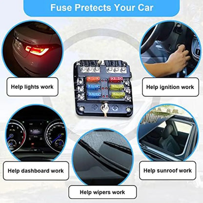 Automotive Fuse Assortment Kit with Puller (300pcs)