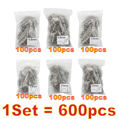 Hot Stapler HotNail 100-600Pcs, Plastic Repair for Bumpers and more