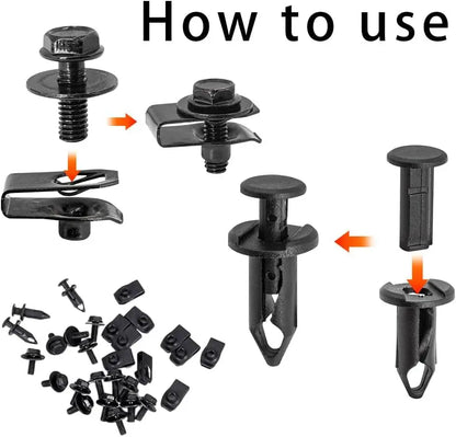 Car Body U-Type Nut Clips M6