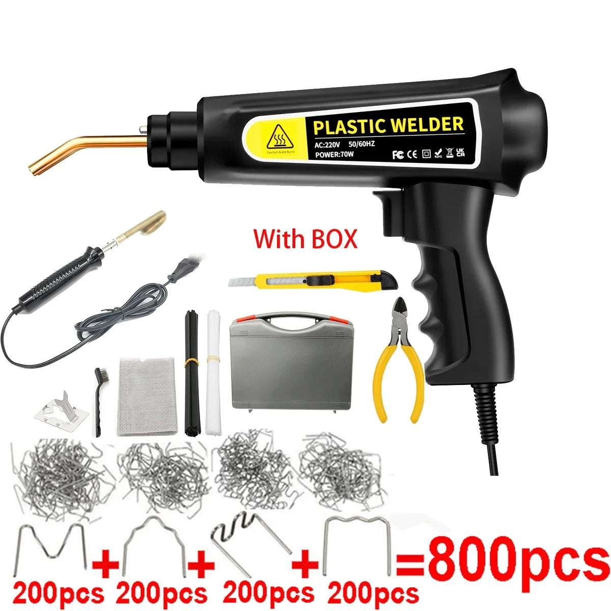 70W Hot Stapler Plastic Welding Machine – Car Bumper Repair Kit