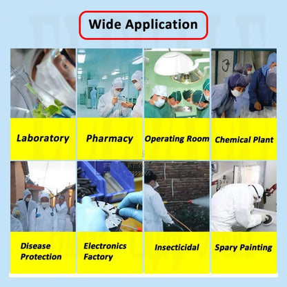 Disposable Dustproof Coverall Suit – Water & Oil Resistant Paint Spray Protection