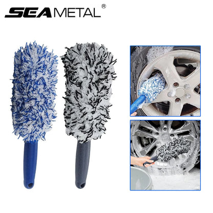 SEAMETAL Wheel & Rim Cleaning Brush – Detailing Brush for Wheels & Spokes