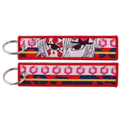 Embroided Keychain - Anime 100 versions, Gensin Impact, Tartaglia, Zhongli, Mavuika, Heavenly Principles and more!