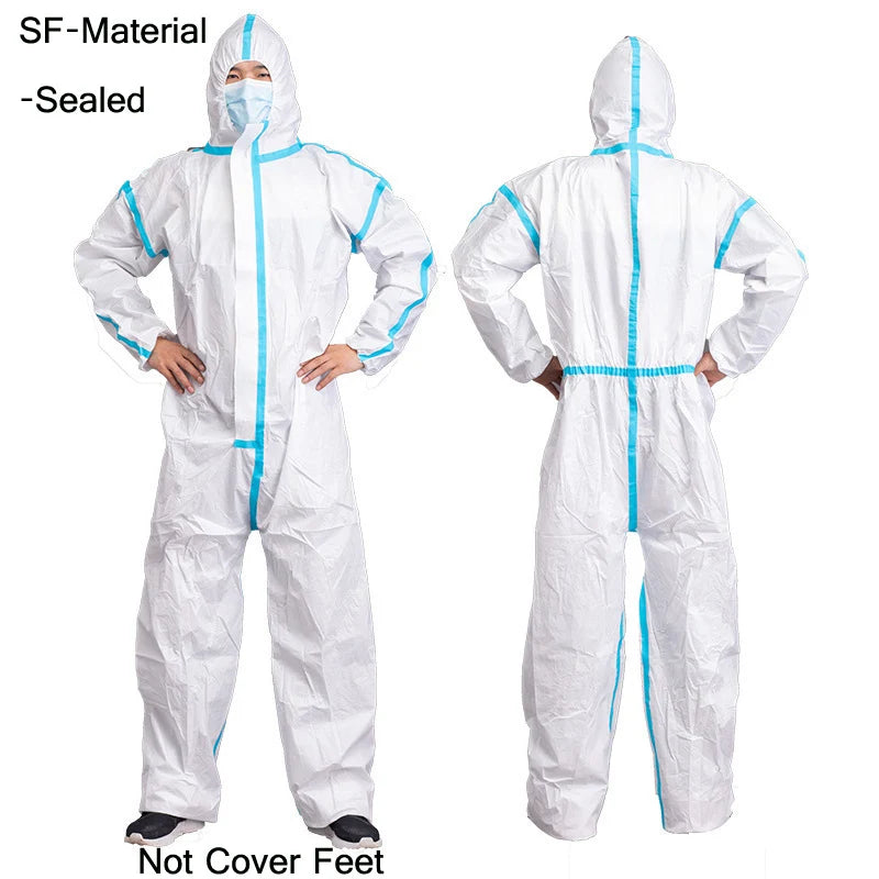 Disposable Dustproof Coverall Suit – Water & Oil Resistant Paint Spray Protection