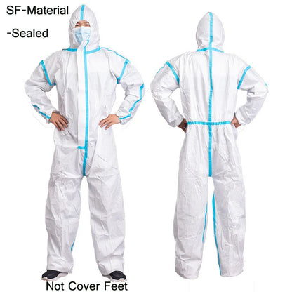 Disposable Dustproof Coverall Suit – Water & Oil Resistant Paint Spray Protection