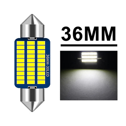 LED Light Bulbs  Canbus, C5W 12V 300LM 6500K White 31/36/39/41mm 2-20PCS