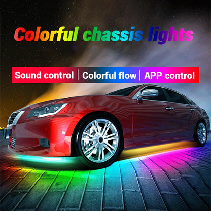 Underglow Flexible RGB LED Strip Remote or App Control Sound Active