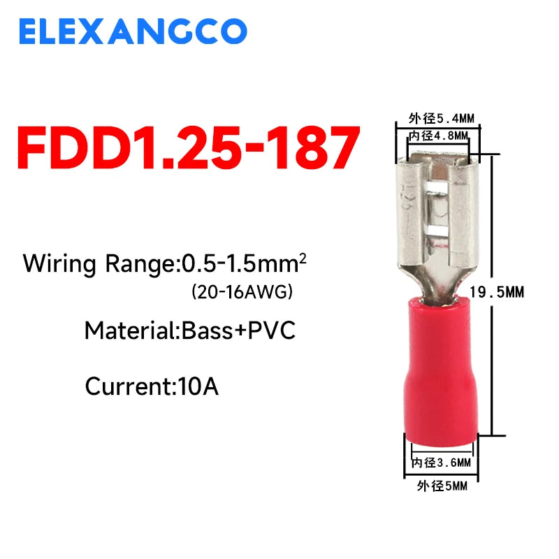 Insulated Spade Wire Connector Assortment