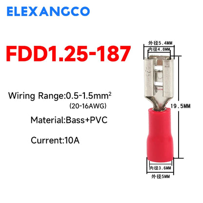 Insulated Spade Wire Connector Assortment