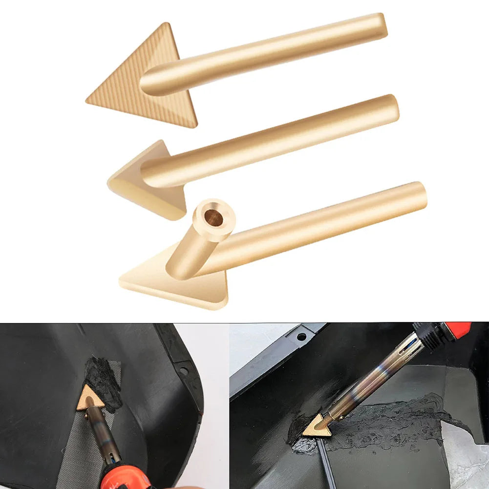 3pc Soldering Iron Triangular Smoothing Head Tips set, Plastic Welding