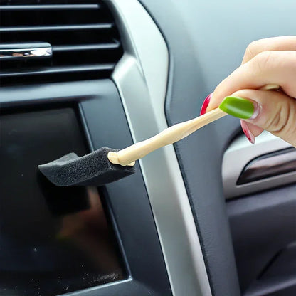 Car AC Vent Cleaning Brush Set – Detail Foam Swabs for Vents & Interior Crevices
