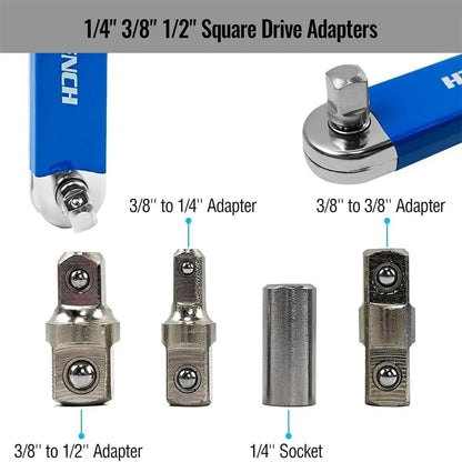 Wrench Tight Space Extension, Professional Zero Offset Tool 1/2 1/4 3/8