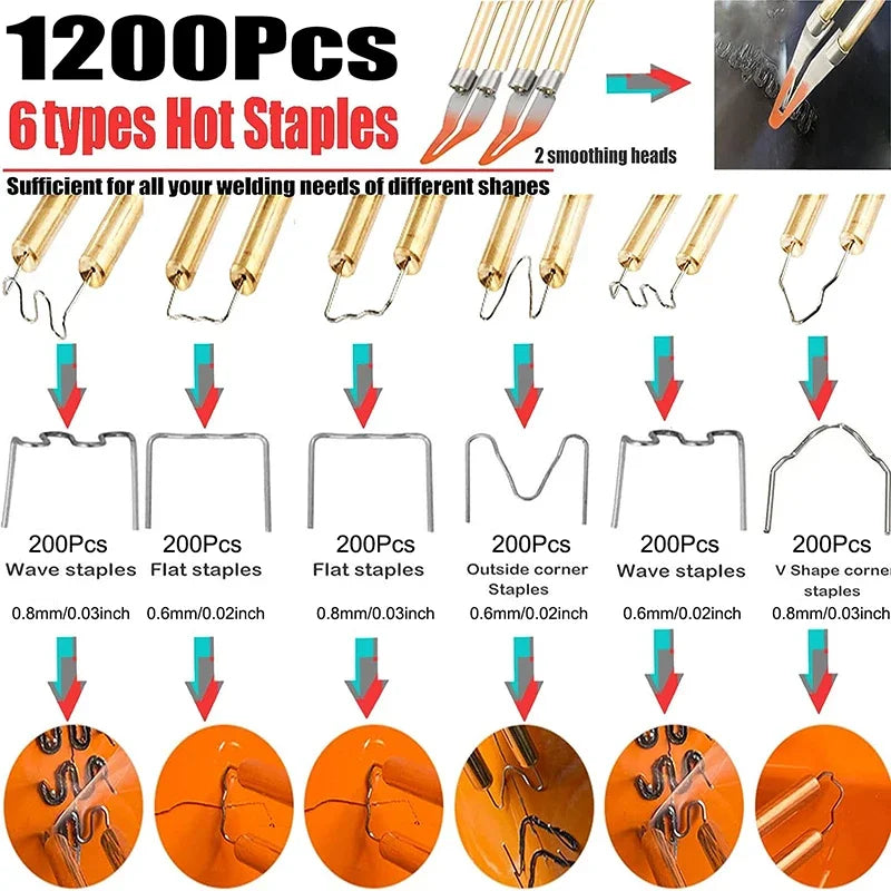 Hot Stapler Gun  Upgraded 2 in 1 200W – Garage Tools for Plastic Welding, Bumper Repair