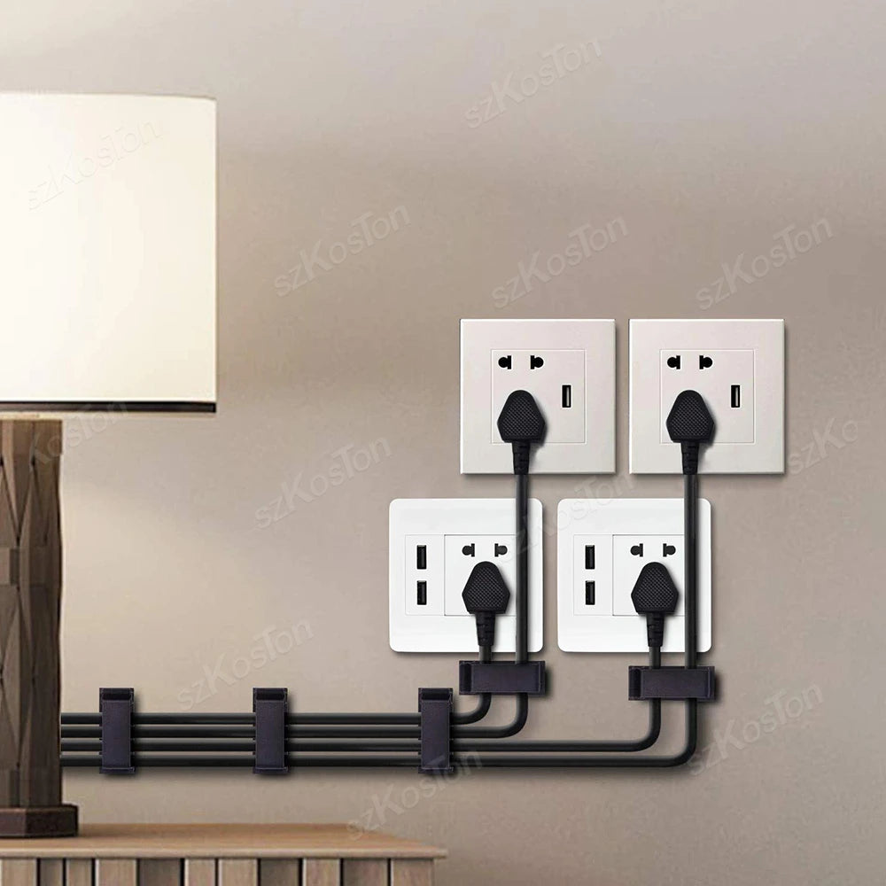 Cable Management, Organizer Clip, Wire Arrangement & Protector Clips Self-adhesive