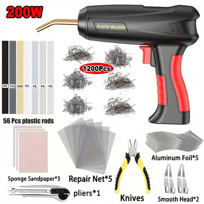 2-in-1 Plastic Welding Kit – Hot Stapler & Soldering Gun for Car Bumper Repair