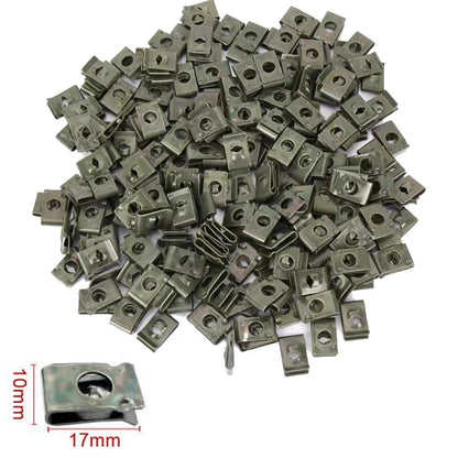 U-Type Metal Screw Clip Fastener Set