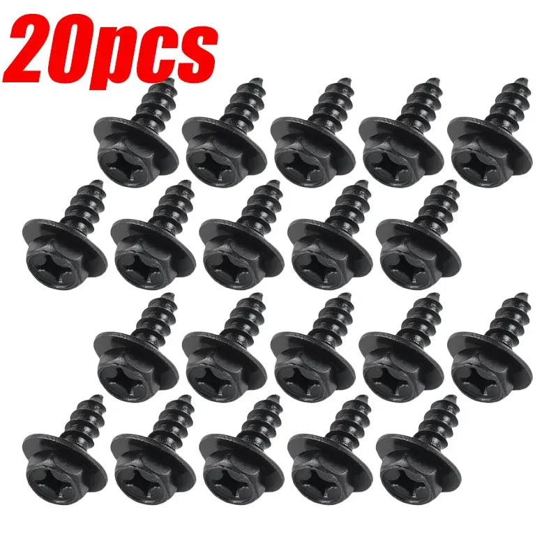 Hex/Philips Head Screws for Car Bumper, Fender, Splash Guards, Universal 1-50pcs