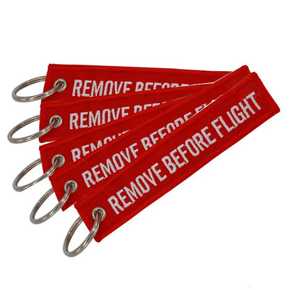 Embroided Keychain - Remove Before Flight