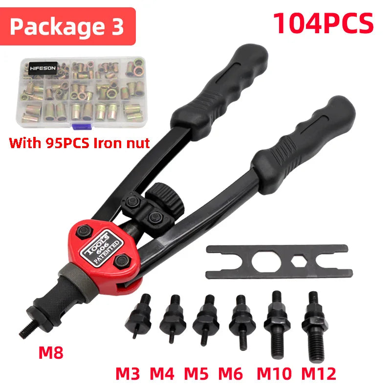 HIFESON Hand Threaded Rivet Nut Gun