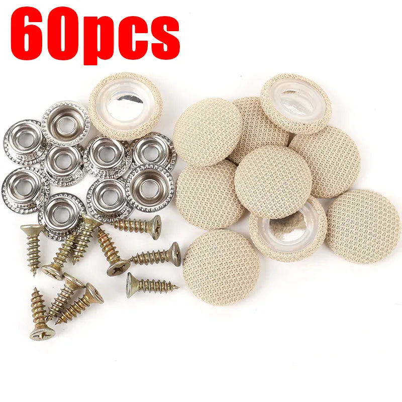 Car Interior Roof Headliner Buckles – Fabric Retainer Rivets & Repair Caps
