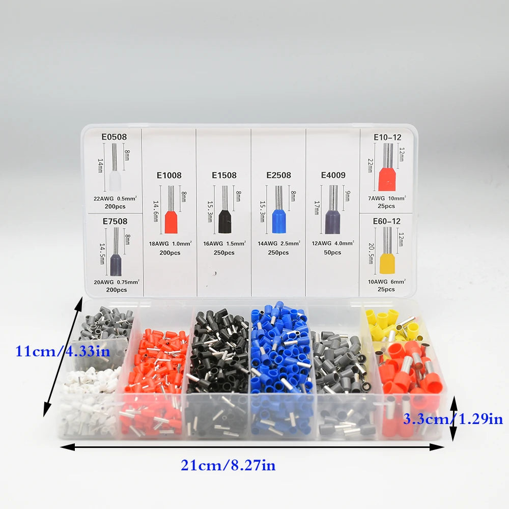 Insulated Wire Ferrule Connector Assortment Kit