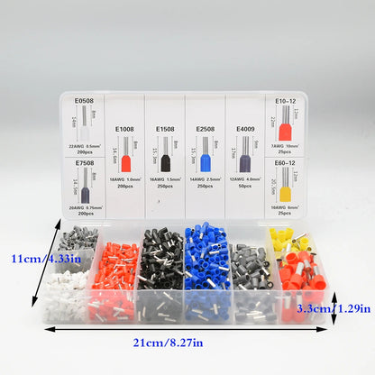 Insulated Wire Ferrule Connector Assortment Kit